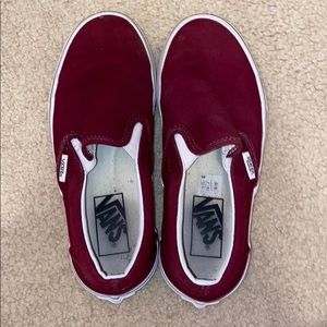 Maroon Vans